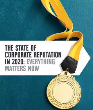  Aus der Studie „The State of Corporate Reputation in 2020: Everything Matters Now“